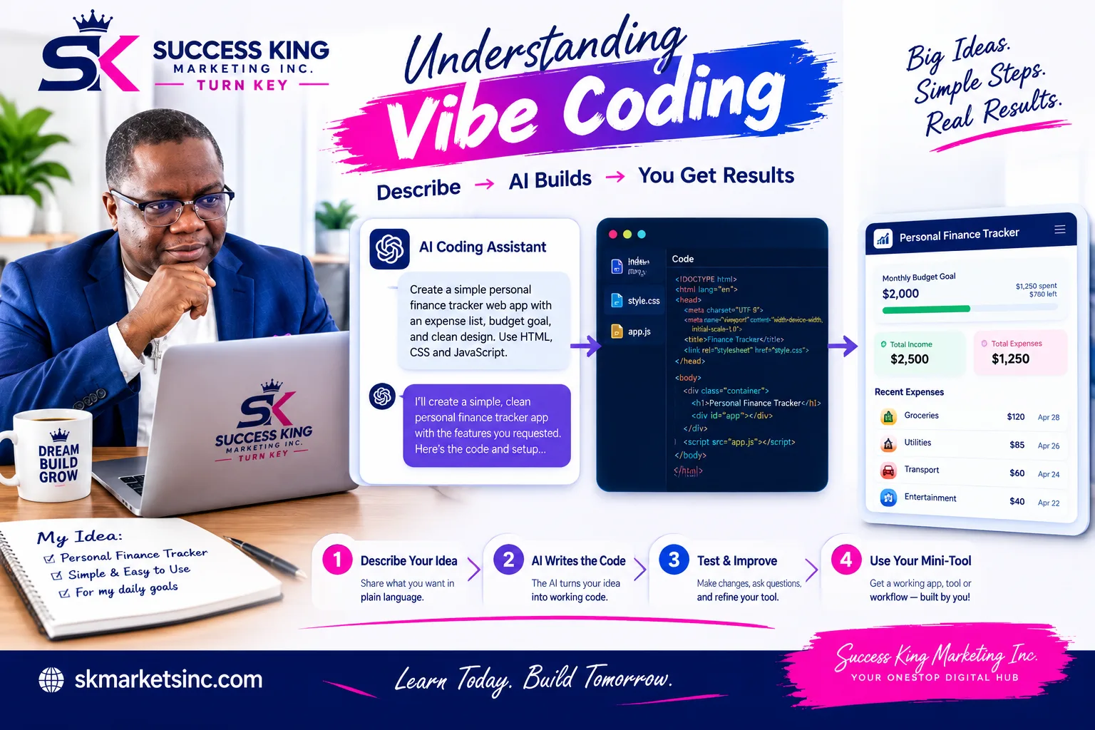 Vibe Coding AI Guide for Creators, Marketers & Non Techs